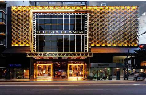 石台门头设计与商业空间的纽带。