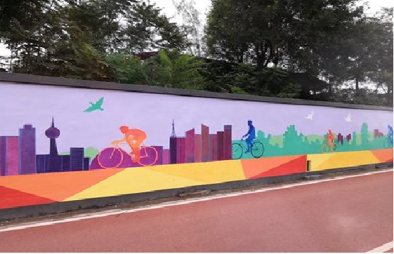 石台墙体彩绘-围墙