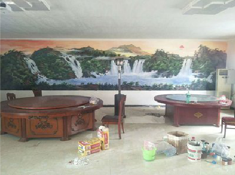 石台墙绘-写实风景