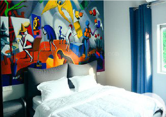 石台对于酒店的墙体彩绘而言更注重哪些方面？