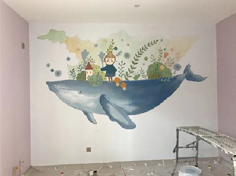 石台手绘墙的特点及优势。